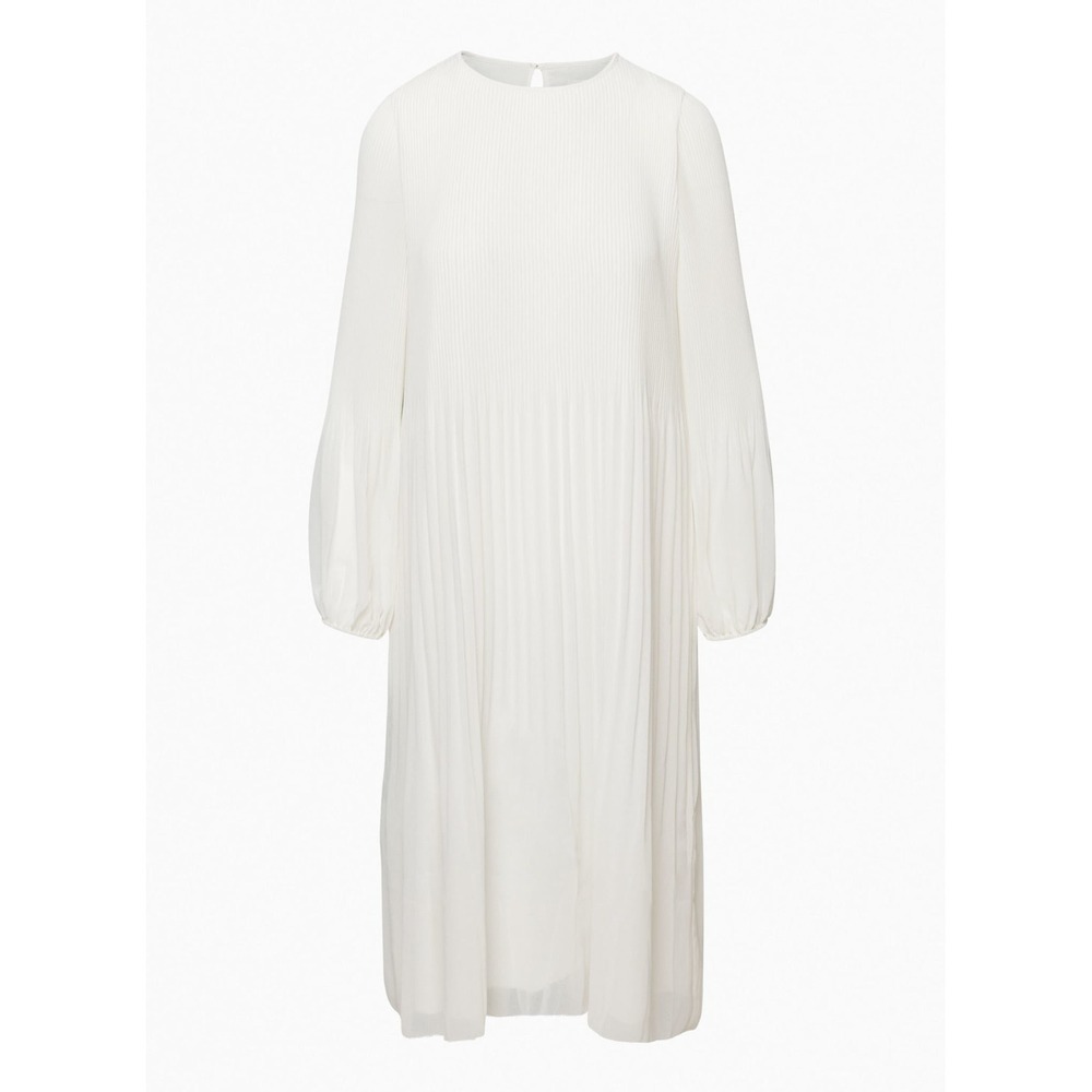 Aritzia Wilfred Midi Dress Daydreamer
Pleated chiffon Light Birch White‎ Medium